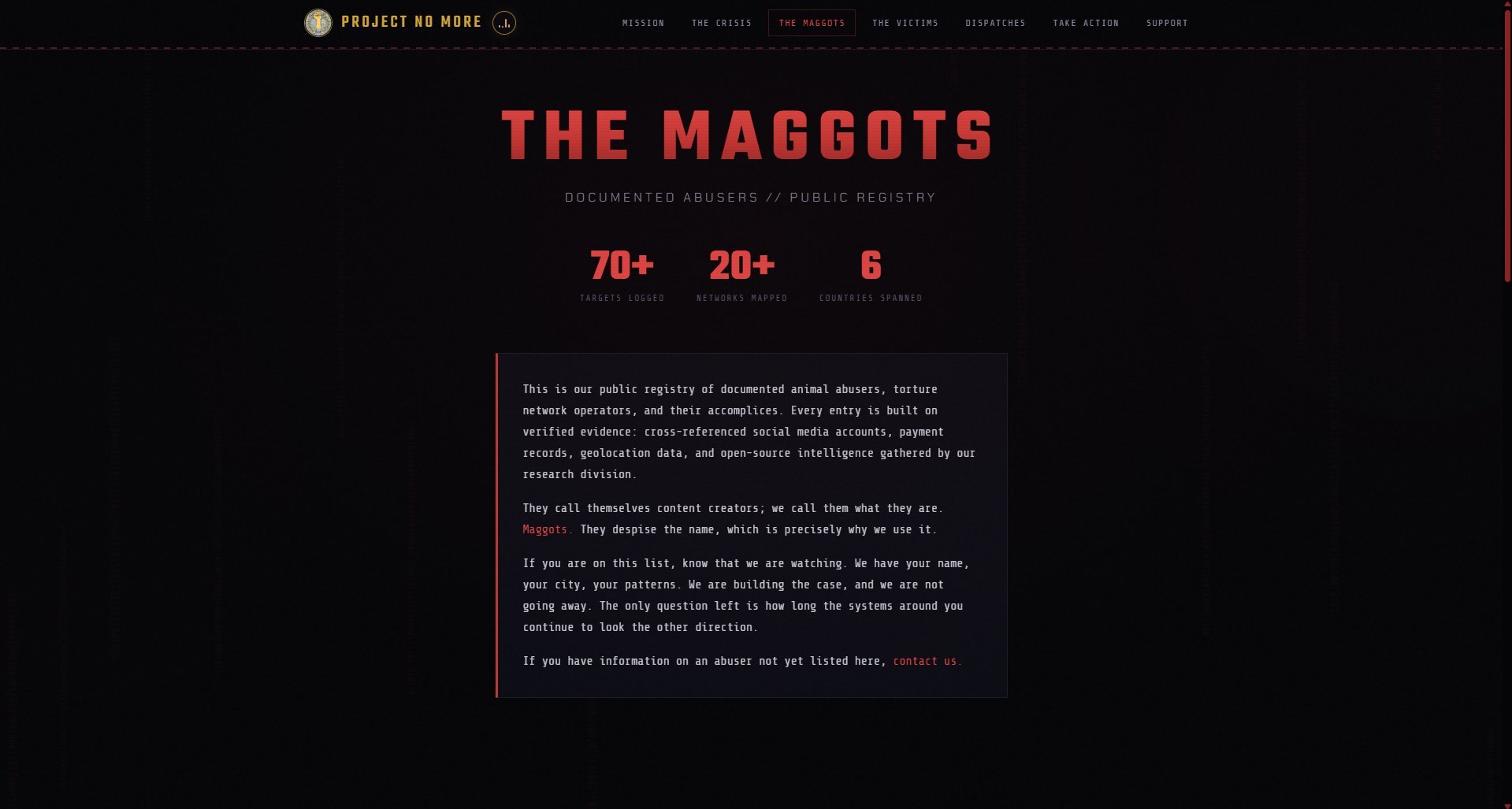 The Maggots registry