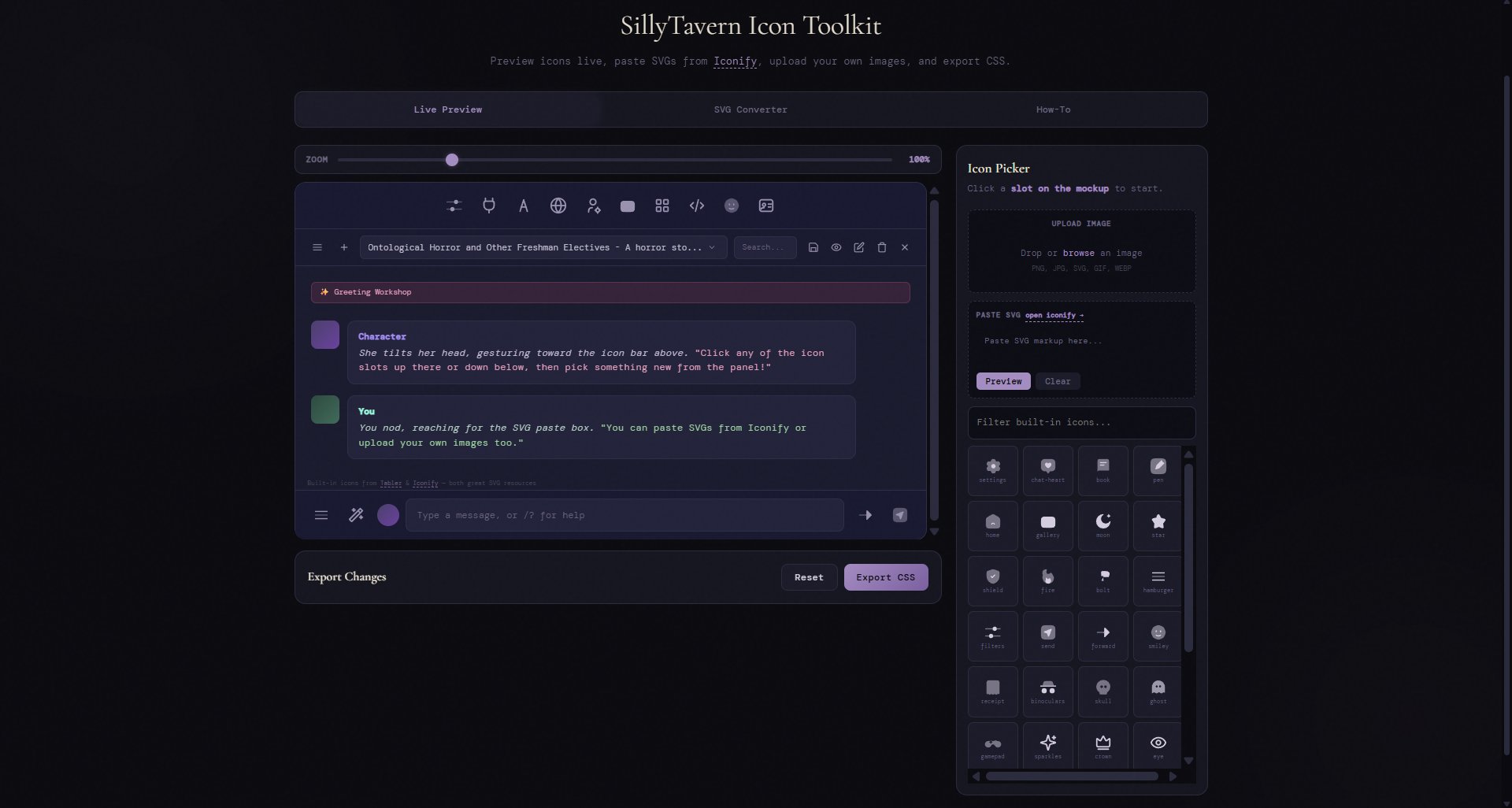ST Icon Toolkit live preview